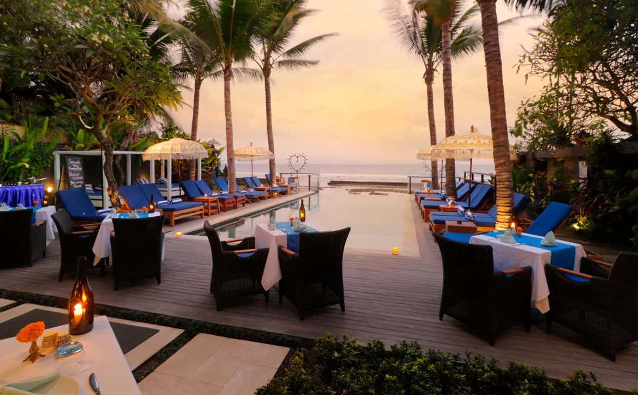 Enjoy Asian, Indonesian and Seafood cuisine at Flamingo Restaurant in Candidasa, Bali